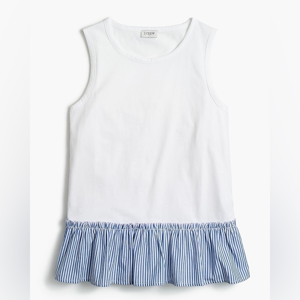 J. Crew Woven-hem tank top - like new! - size S - Picture 2 of 8